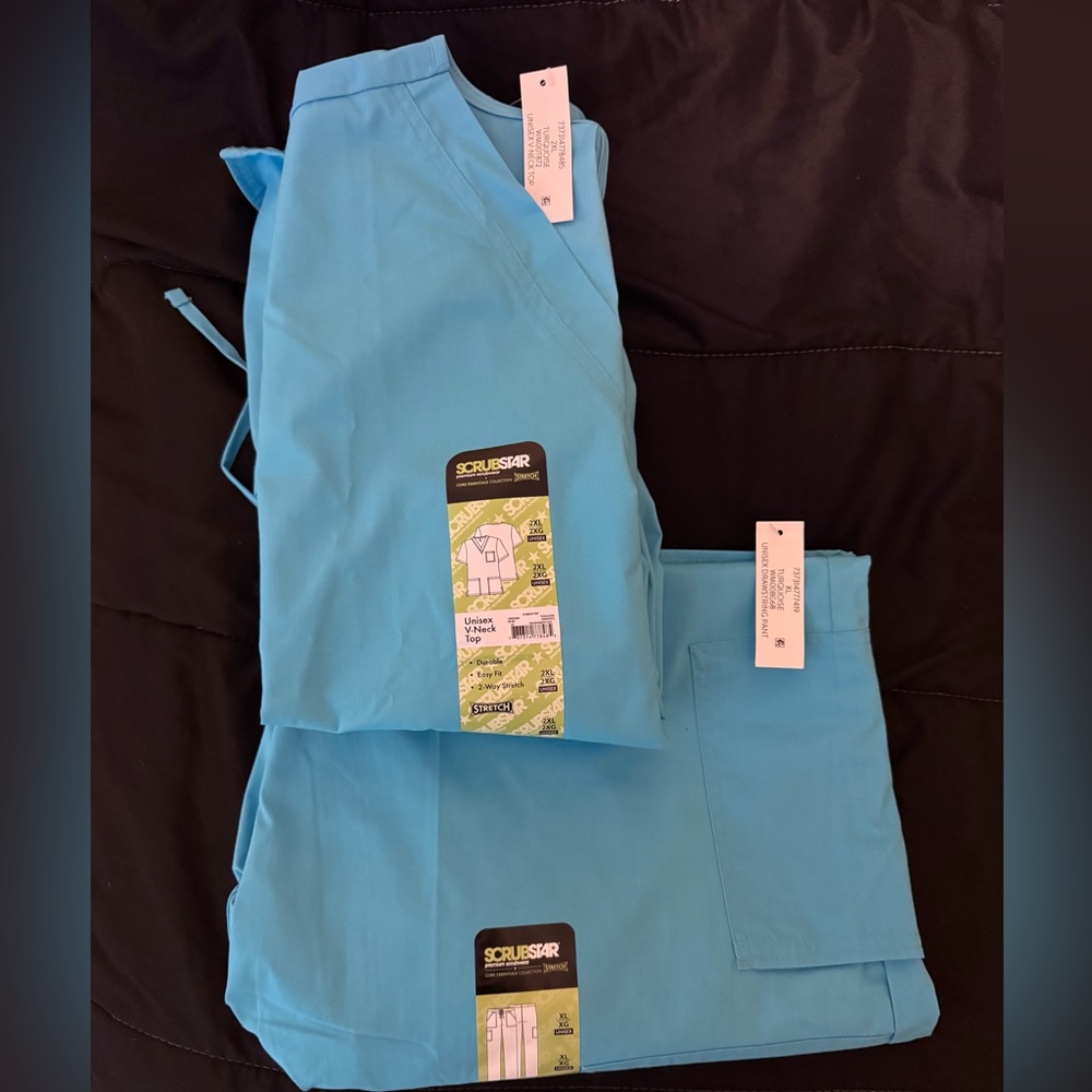 Scrub Star Blue Scrub Set